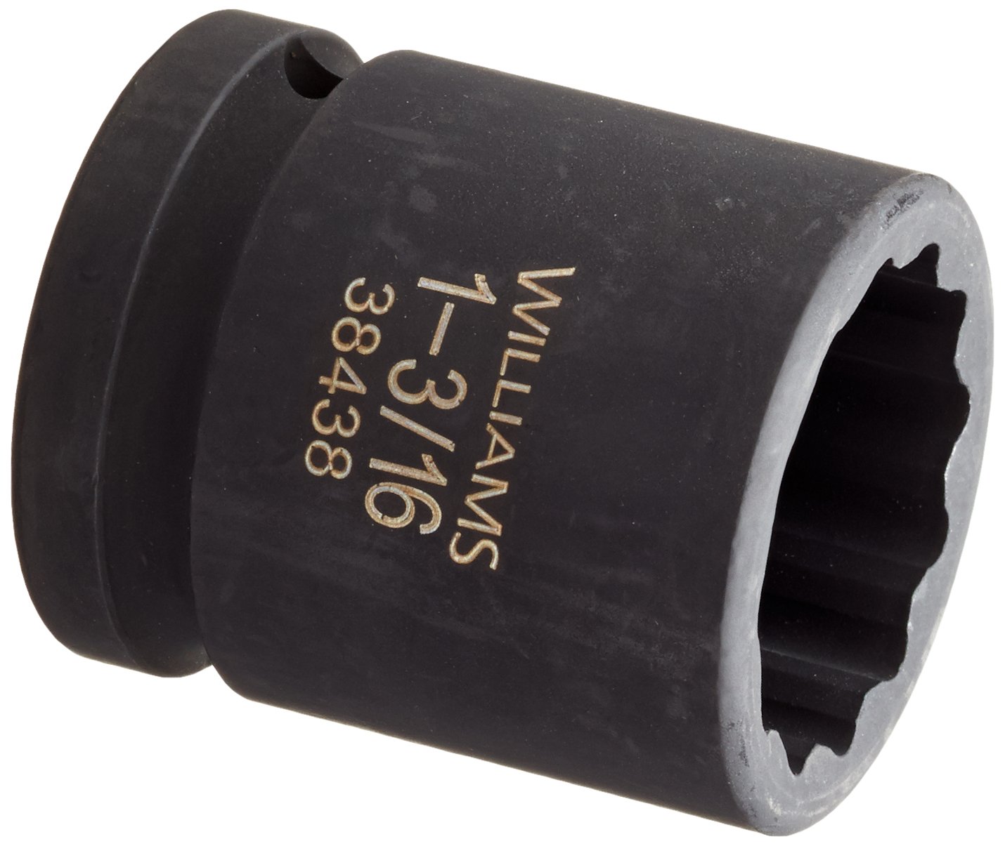 Williams 38438 3/4-Inch Drive 1-3/16-Inch Standard Impact Socket, 12-Point