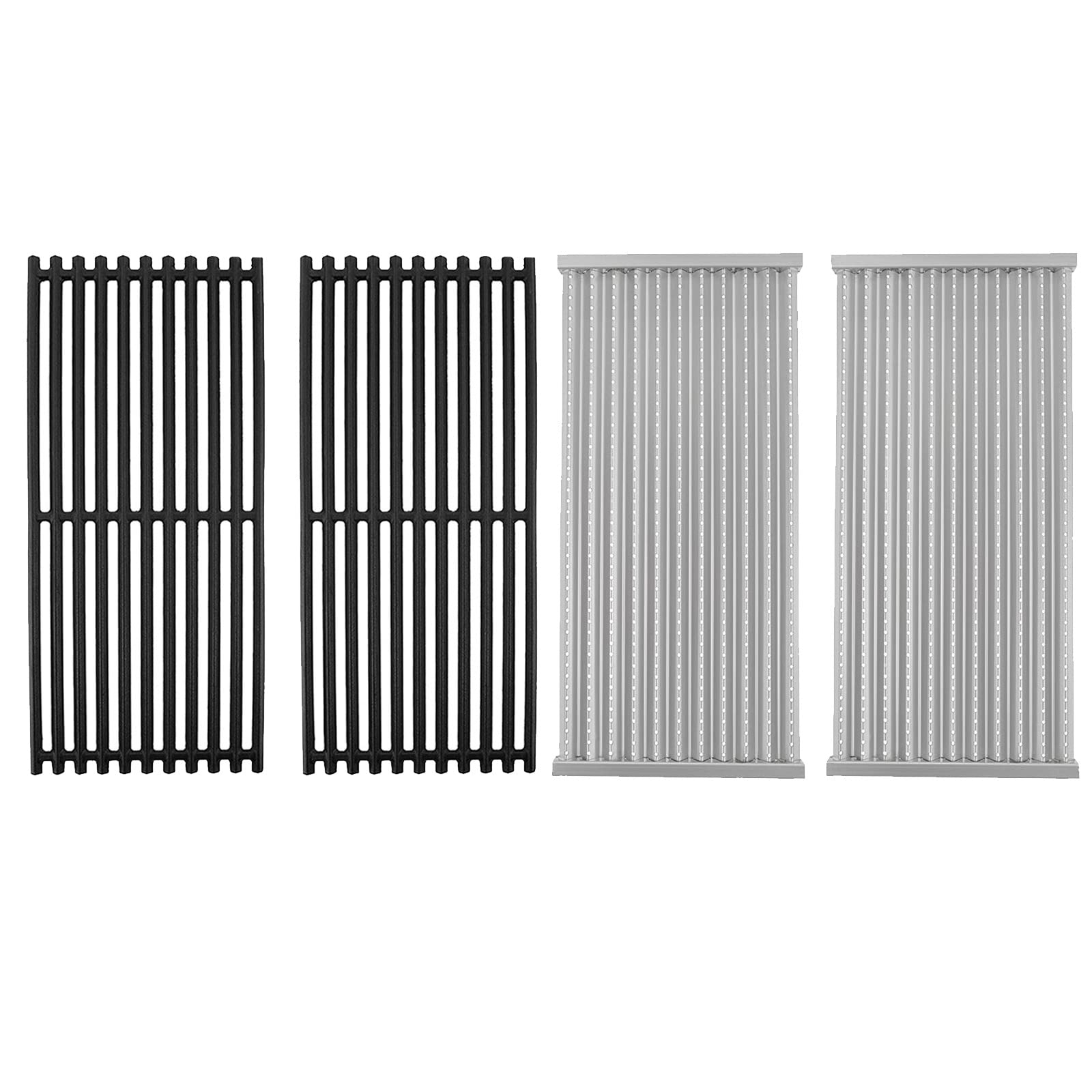 BQMAX 18 7/16" Grill Parts for Charbroil Performance Tru-Infrared 466242014 463273614 463241014 463246909 463241013 463243911 Stamped Stainless Steel Emitter and Cooking Grid