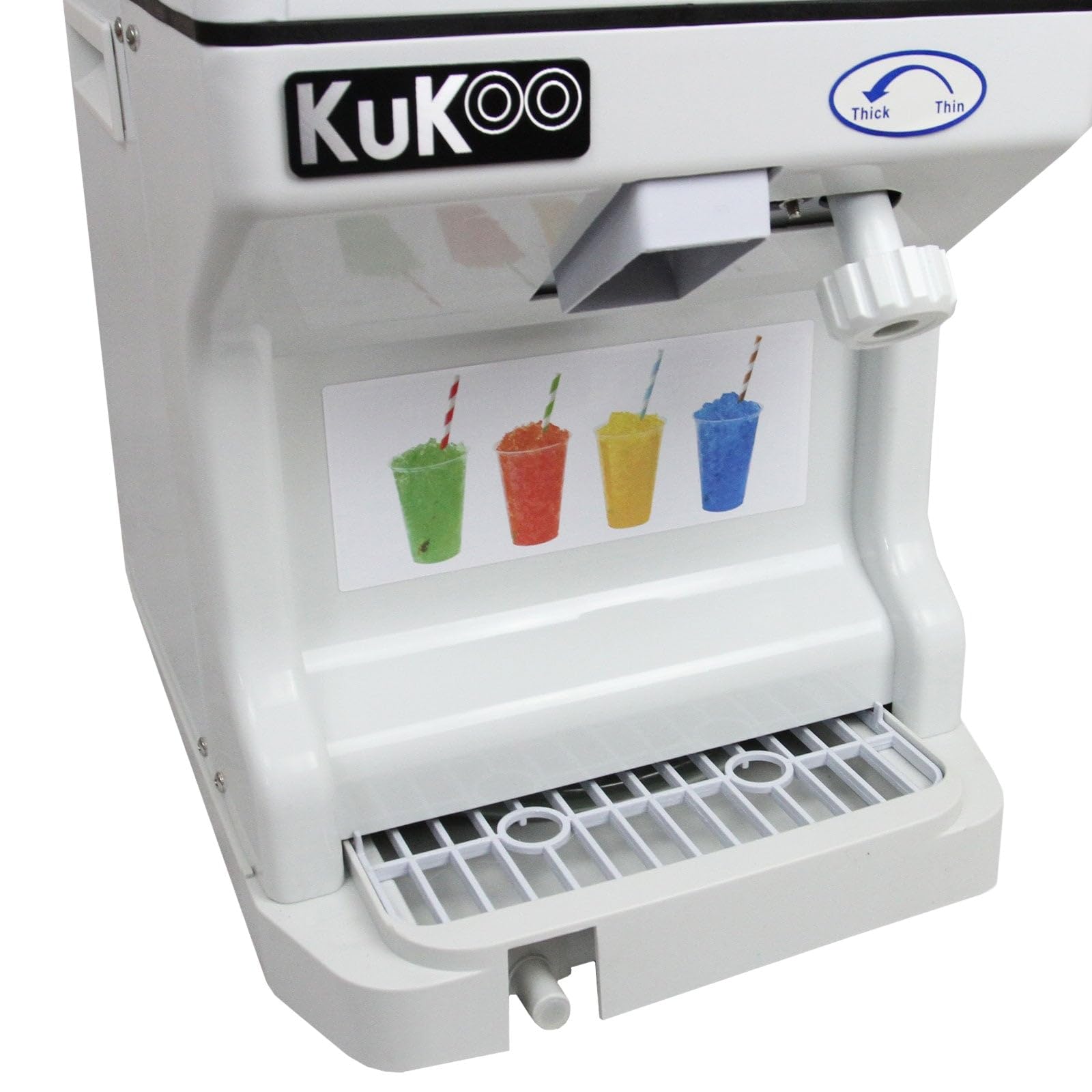 KUKOO Machine à Granité Broyeur de Glace Glace Pilée 250W 120KG/H Cuisine Fêtes