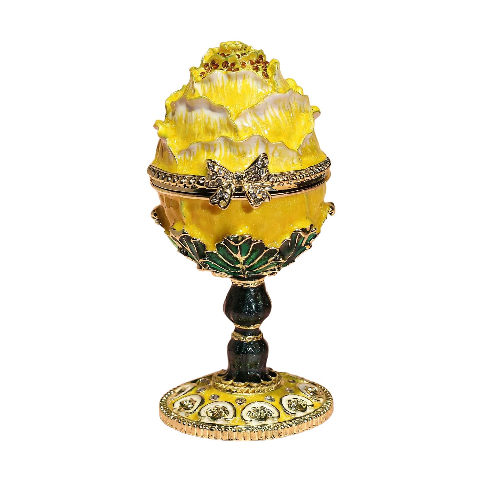 Boîte de rangement pour bijoux œuf de Pâques en alliage coloré