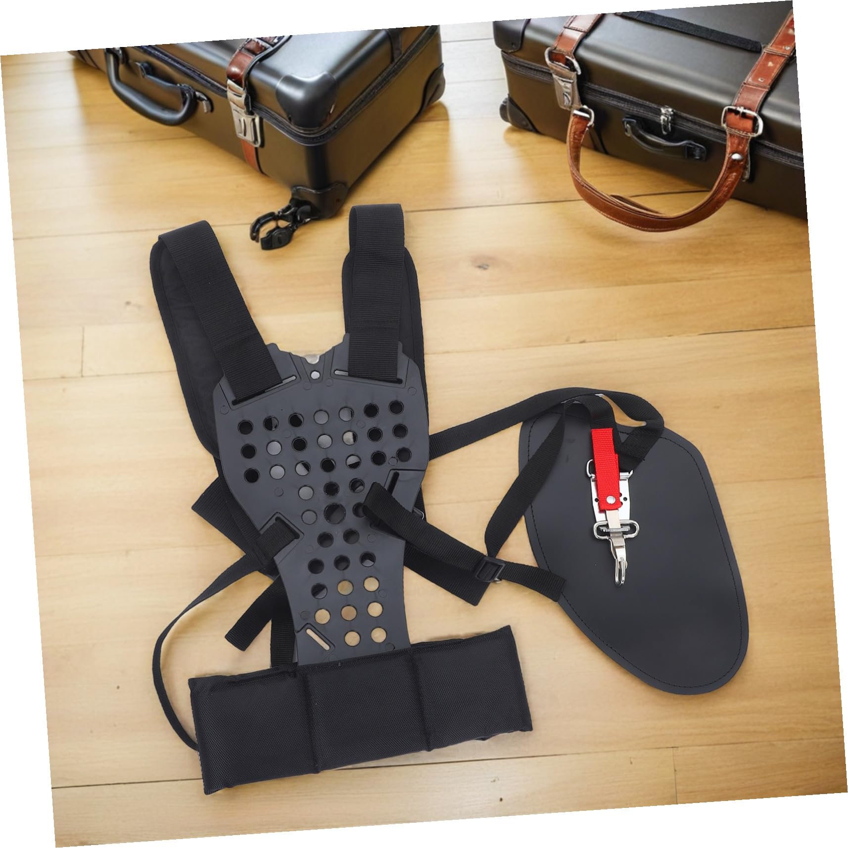 Cintura Imbottita per Spalla Trimmer Tracolla Bordata Cinghia per Rifinitore Ergonomica Imbarazione del Mazzazione Prople Doppia Spalla per Il Black