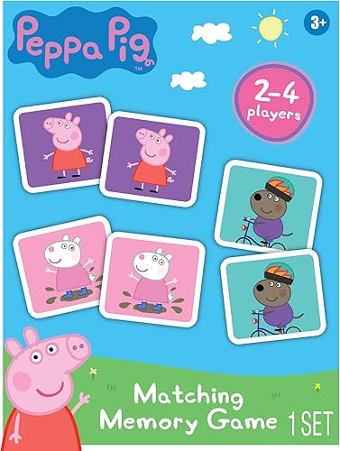 Miniatura 5 de TCG Toys Peppa Pig - Juego de cartas a juego de memoria - Con 72 piezas a todo color - Promueve y mejora la memoria y las habilidades de desarrollo