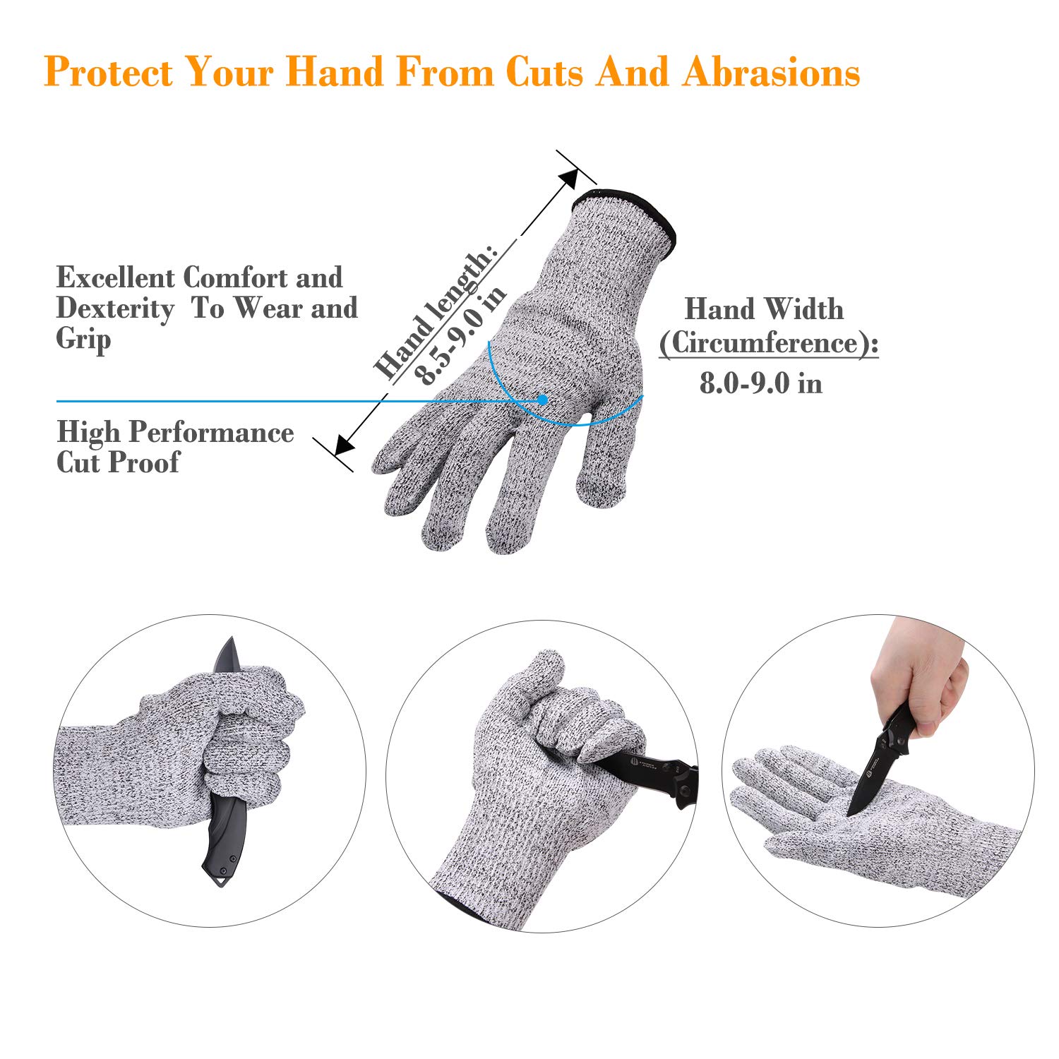 Grinder Wrench Grinder Shaft Nut 5/8-11 4 Pcs Compatible with Makita Milwaukee Dewalt Metabo Grinder Parts Bosch Ryobi Black Decker 4.5" 5" Protective Gloves Included : Tools & Home Improvement