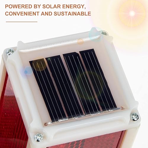 Miniatura 7 de ABOOFAN Luces solares de señalización de entrada: iluminación solar de advertencia de paisaje luces de entrada sensibles, estroboscópica, paisaje,