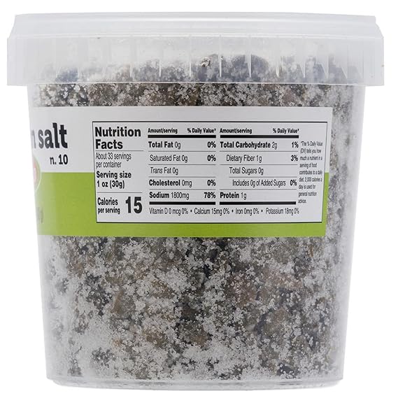 FRATELLI D'AMICO Capers in Salt, Size #10, Italian Salted Capers, 35.3 oz | Premium Capers Non Pareil, Salted Caperi for Seasoning, Garnish, Sauces, Meat & Seafoods, Non-GMO, Product of Italy