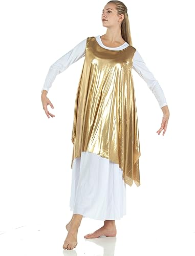 Miniatura 4 de Danzcue Sudadera sin mangas para mujer con texto en inglés "Celebration of Spirit Dance Drapey"