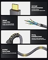 Vista 15 de Maxonar Cable Thunderbolt 4, compatible con sincronización de datos de 40 Gbps, carga de 240 W y 8K/5K a 60 Hz para dispositivos Thunderbolt 4/3