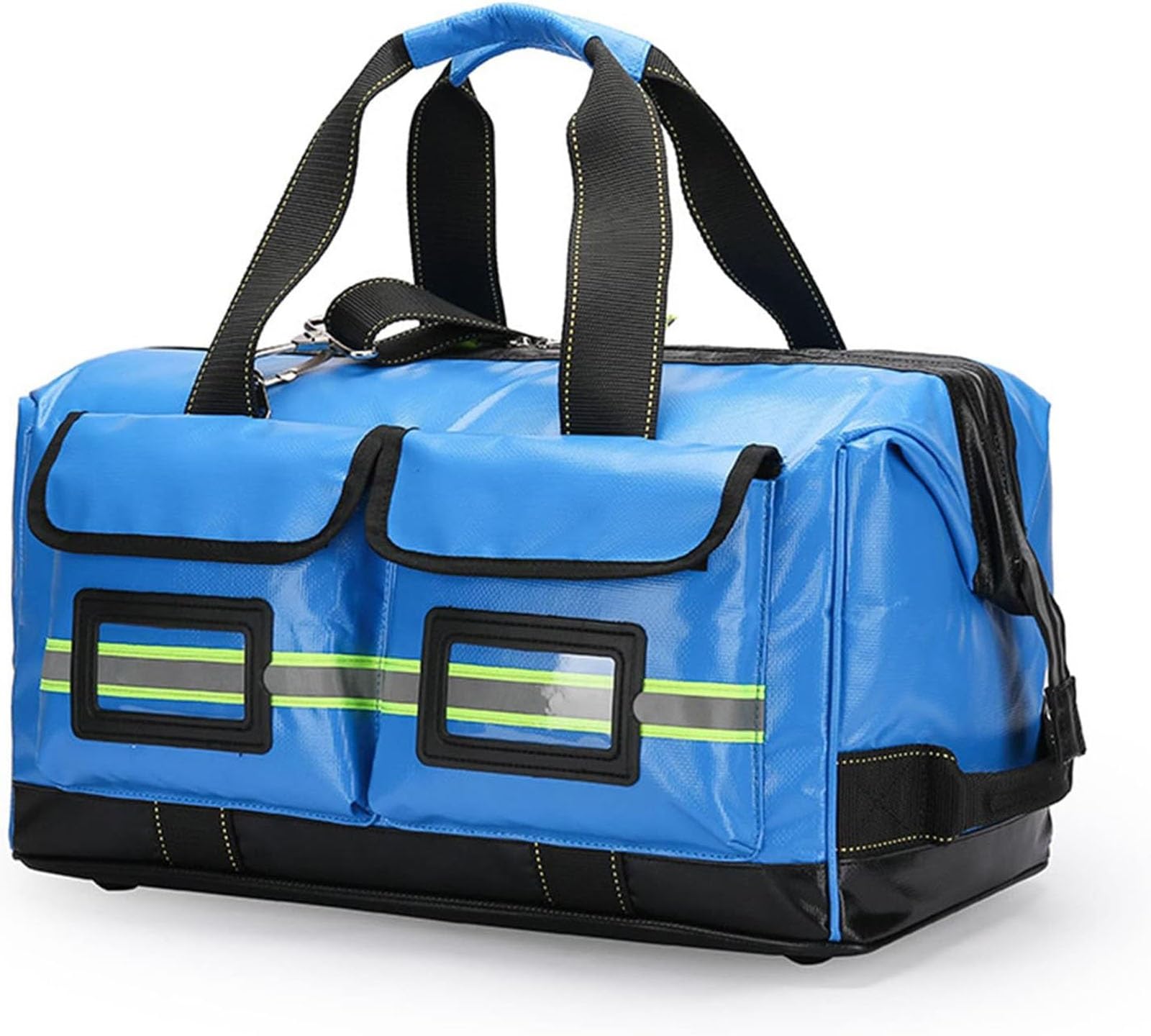 Bolsa de Respuesta de Emergencia para Primeros Auxilios vacía, Bolsa de Auxilios para Primeros Auxilios con múltiples Bolsillos, Ideal para traumatismos, Salud en el hogar, Enfermera(Blue)