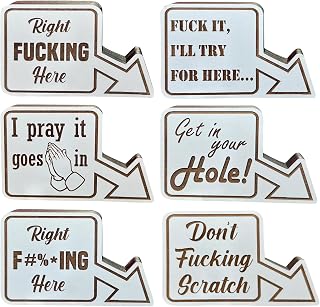 8 Ball Pocket Marker - Right Here, Funny Wooden Pool Table Decoration Sign Golf Ball Marker, Billiards Game Accessories Gag Gifts for Men Adult, Mark Your Pocket