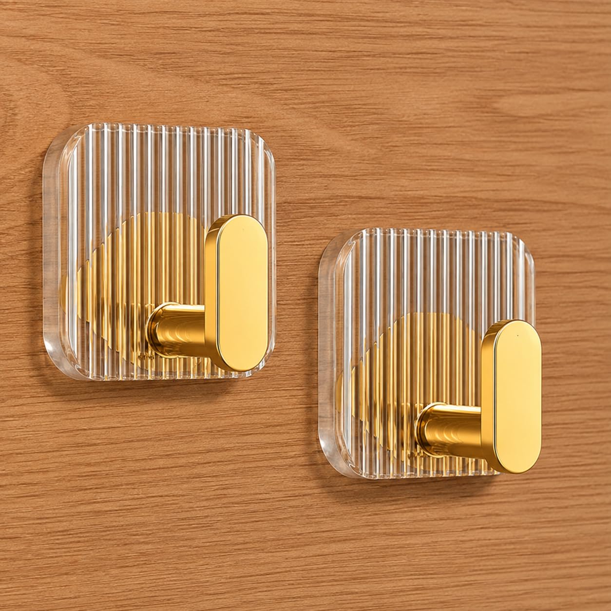 Self Adhesive Wall Hooks - Black Stainless Steel -10