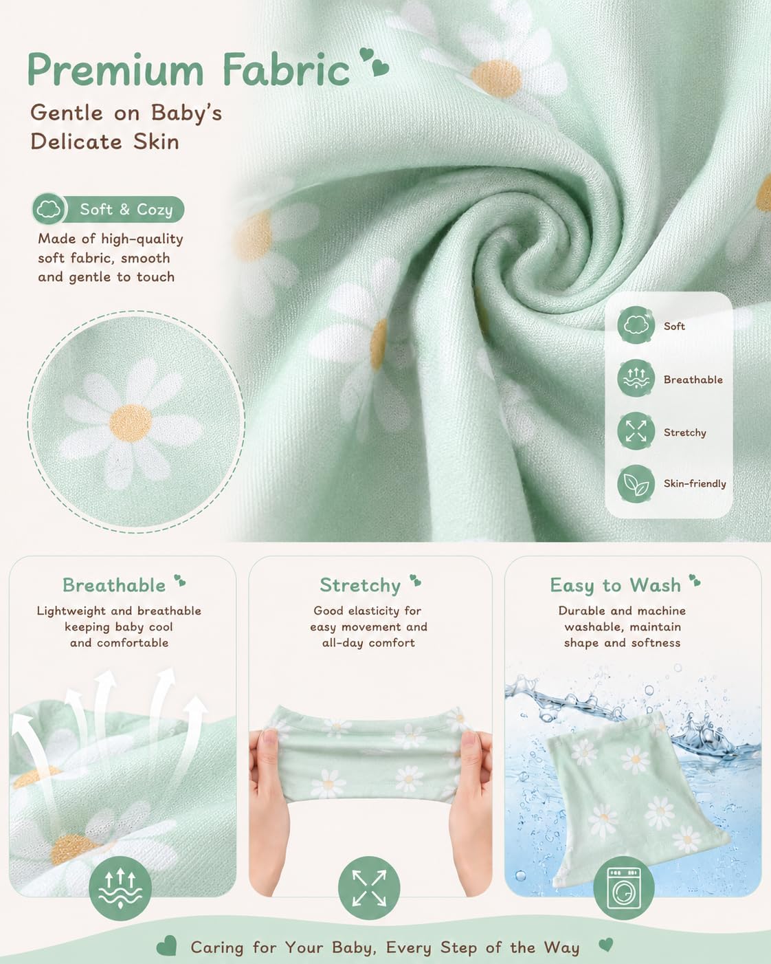 Renotemy Newborn Baby Girl Clothes Fall Winter Outfits Preemie-12Months image 5