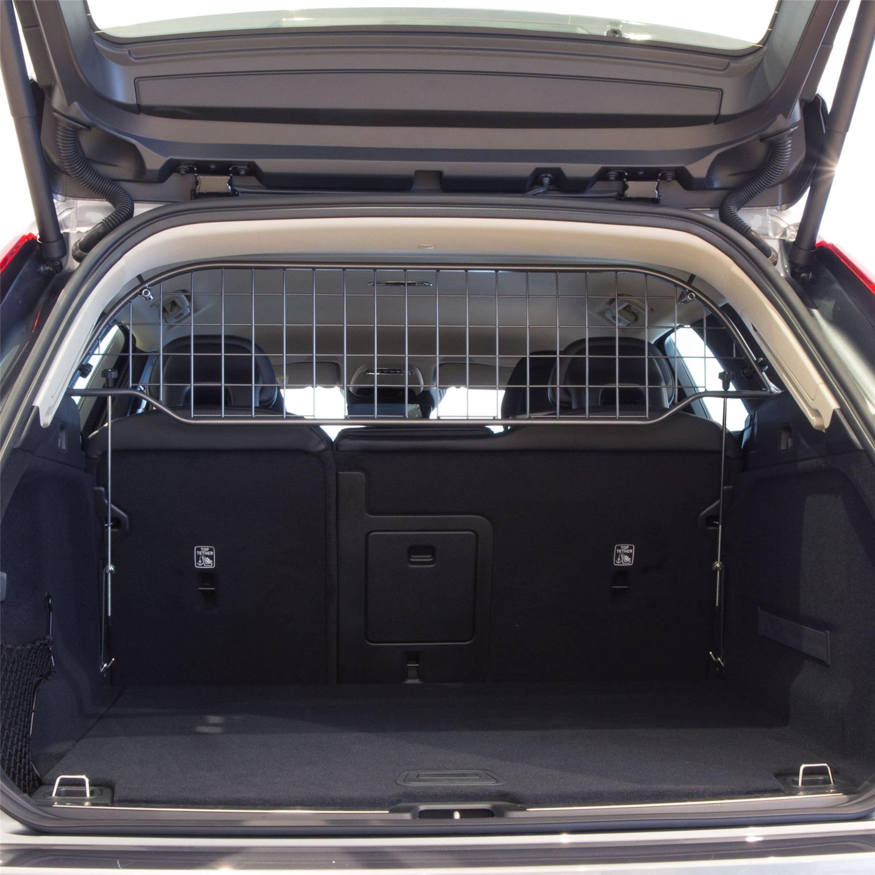 Travall Dog Guard Compatible with Volvo XC60 Estate,SUV,SUV Estate (2017-) Vehicle Specific Trunk Guard Tailored Fit Luggage Barrier Load Separator Heavy Duty Powder Coated Steel Pet Barrier