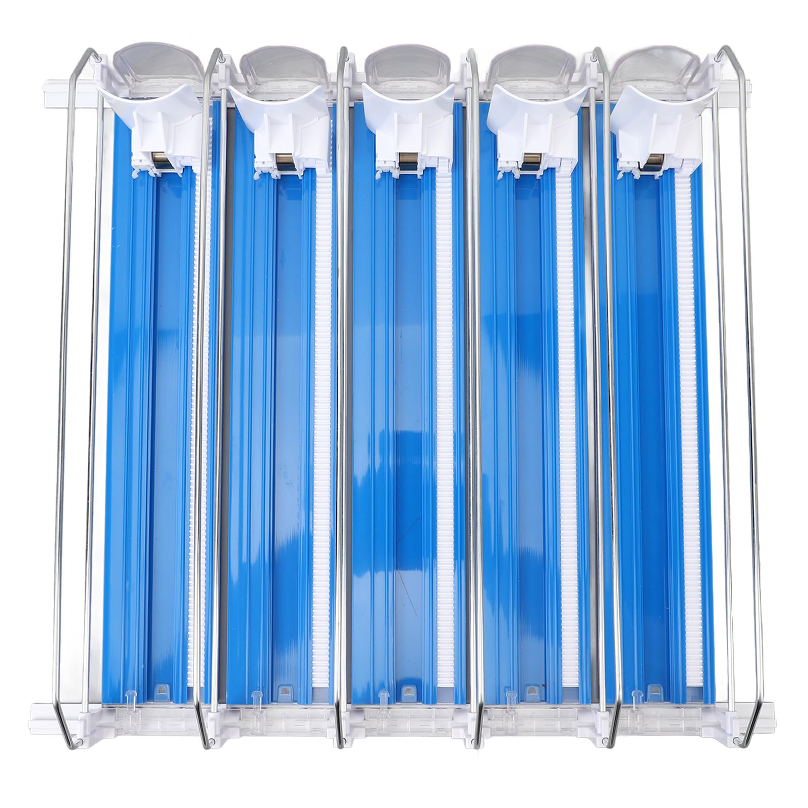 Bevera Nizer Distributeur automatique de canettes pour réfrigérateur Activé par poussoir Porte-boisson Pop Bottle pour bière et soda (bleu)