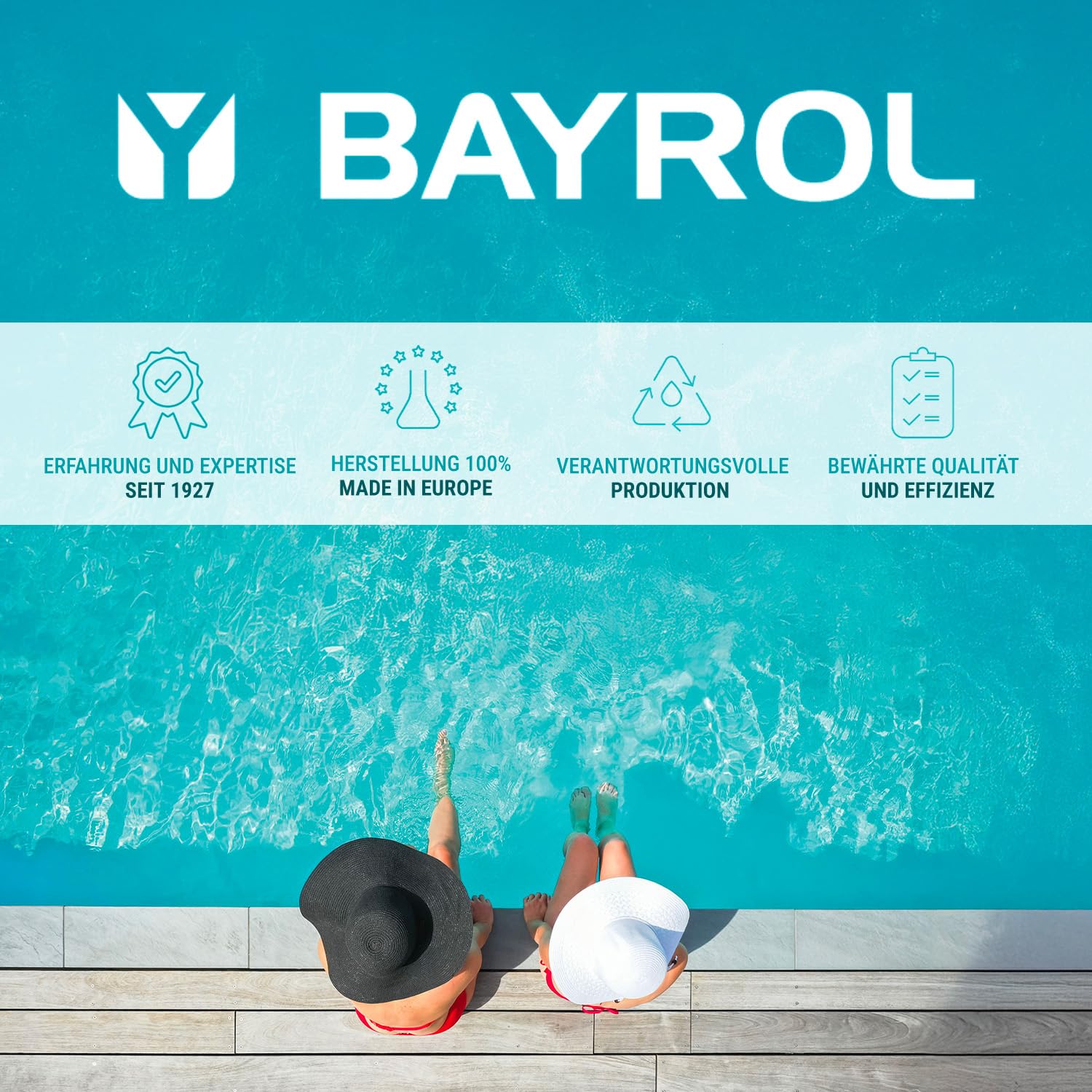BAYROL Chlorilong® Ultimate 7 – Chlortabletten für Pool 7-in-1 – Vollständige Desinfektion von Poolwasser und Filter – 16 x 300 g (4,8 kg)