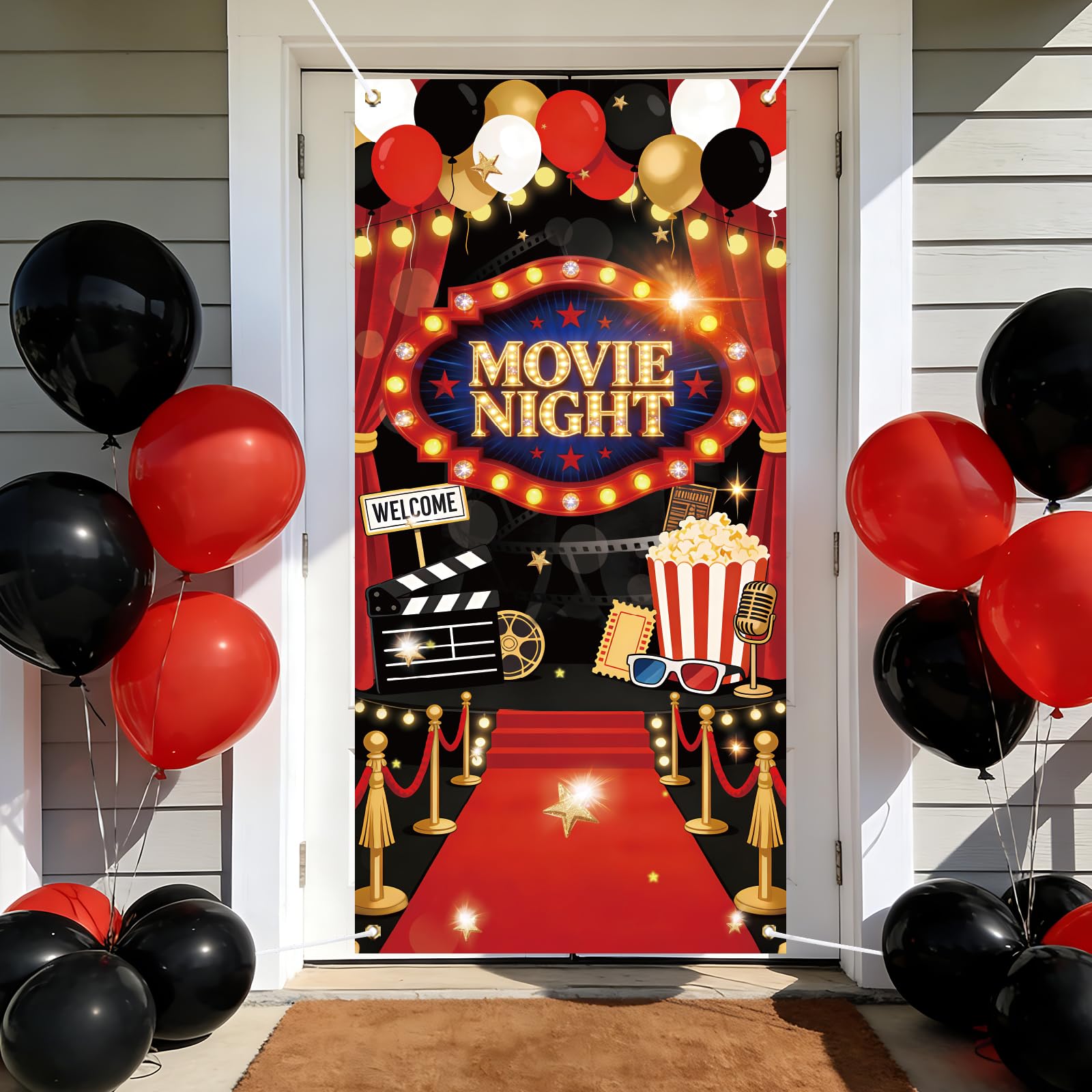 arricraft 1 Pc Movie Night Door Cover