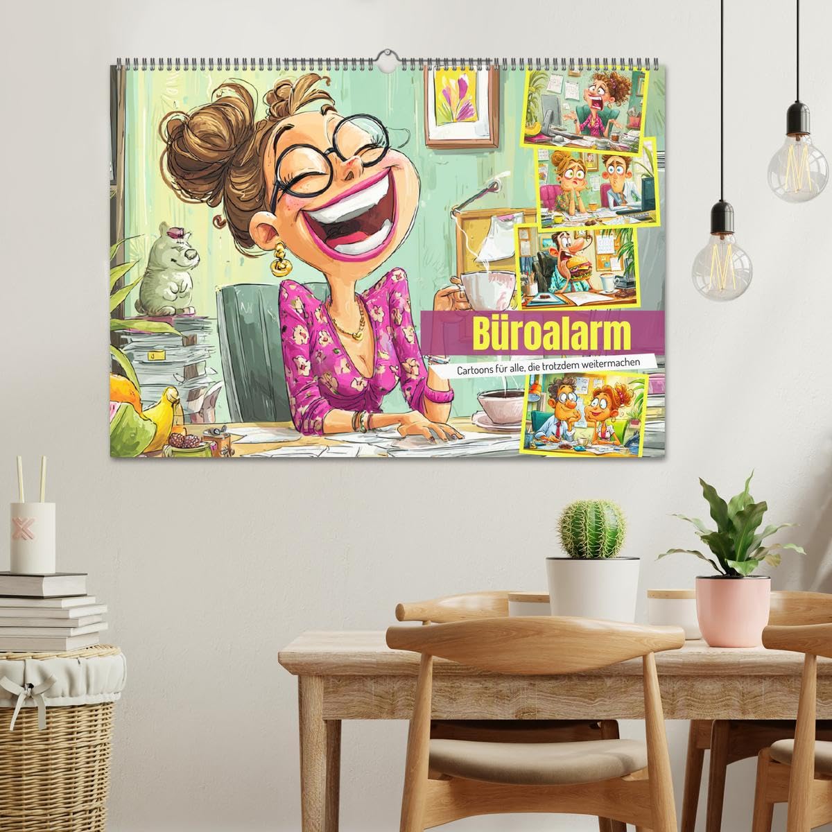 CALVENDO - Büroalarm. Cartoons für alle, die trotzdem weitermachen (Wandkalender 2027 DIN A2 quer), Monatskalender: Ein witziger Cartoon-Kalender für alle, die im Büro durchhalten müssen