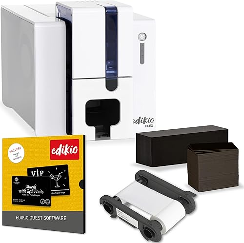 Guest Flex - Paquete de impresión de tarjetas, etiquetas de bufé duraderas, fáciles de limpiar, personalizables, impresión rápida, monocromática, de