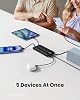 Cargador Portátil con Cables Integrados, Delgado 10000mAh Banco de Energía con USB C, Accesorios de Viaje Batería Externa 5 Salidas 2 Entradas Pantalla LED Compatible con iPhone/Android y Más (Negro) Certificado ClimatePartner 3