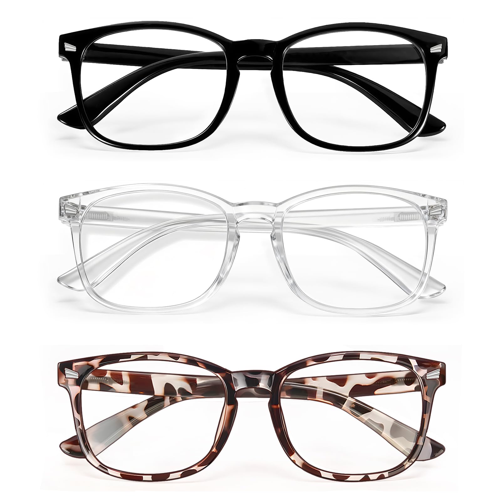 Photo 1 of CHEERS DEVICES Reading Glasses for Men, Eyeglasses, Blue Light Readers for Men Women, Computer Eye Glasses, Cheaters - 3 Pair (0.5)
