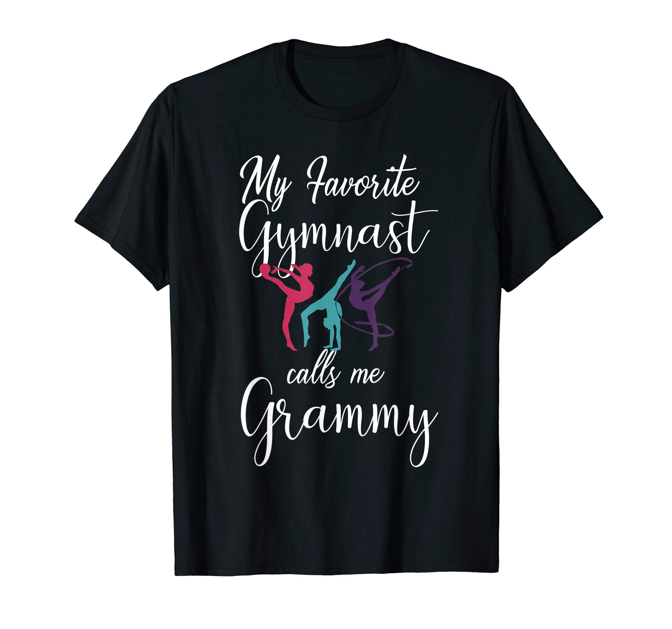 Gymnast Funny ShirtMy Favorite Gymnast Calls Me Grammy T-Shirt Love Gymnastics