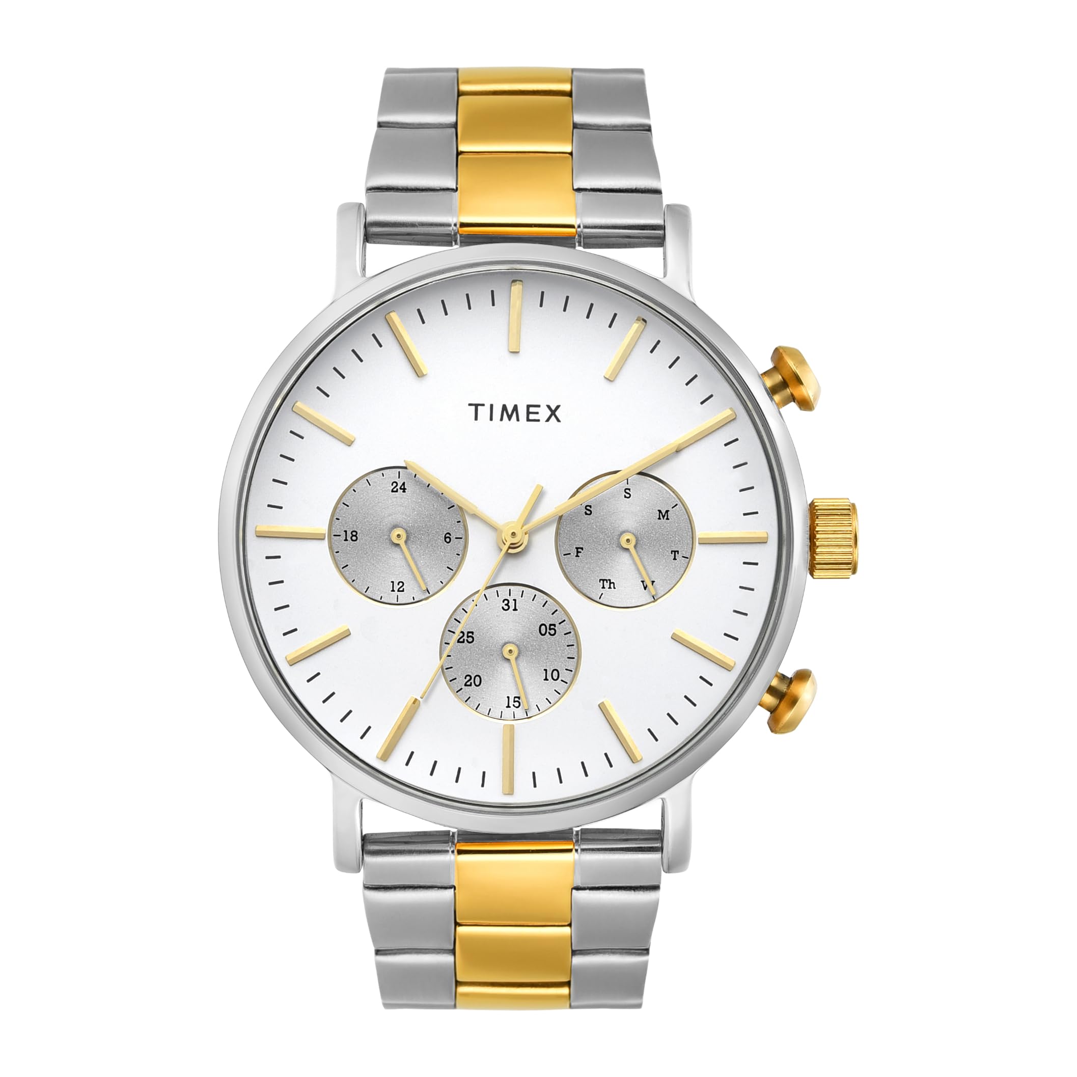 TIMEX Stainless Steel Men Warm Silver Round Multifunction Dial Analog Watch- Tweg20026 (B0CQRPNVNZ) Amazon Price History, Amazon Price Tracker