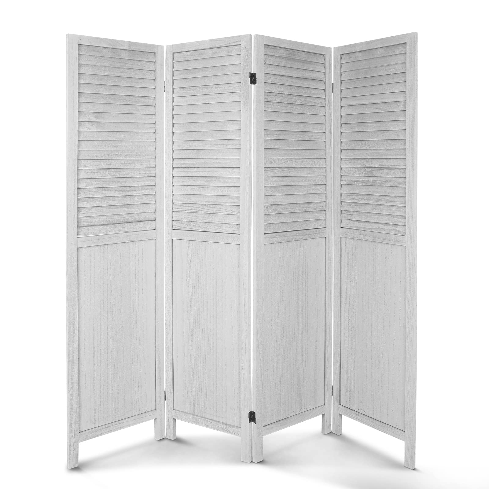 Buy 4 Panel Room Divider Fully Assembled 5.6Ft Wood Room Dividers and Folding Privacy Screens