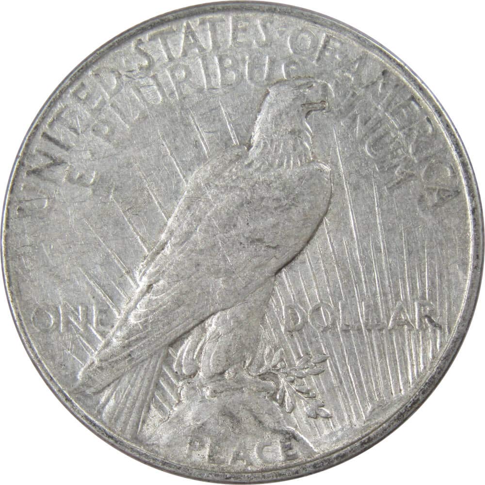 1922年 アメリカ ピースダラー（Peace Dollar）本物保障 1922 D Peace Dollar XF EF Extremely Fine 90% Silver $1 US