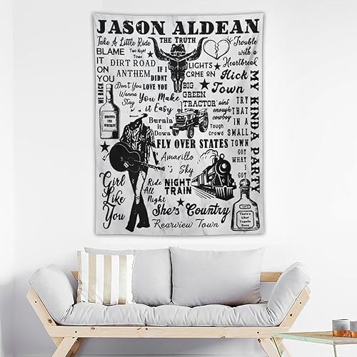 Miniatura 3 de MUTIYAAR Trate That In A Jason - Tapices pequeños de ciudad aldea, pósteres estéticos, novedosos colgantes de pared, tapiz de pared para dormitorio,