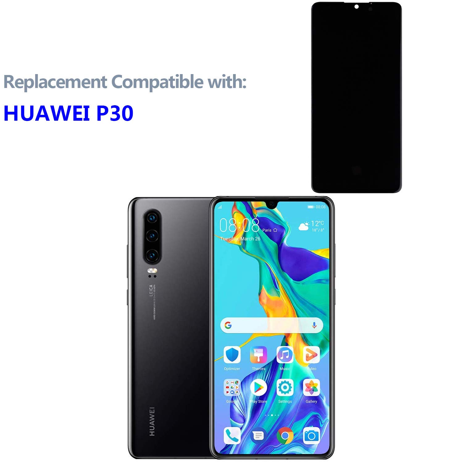 Amazon.co.jp: SWARK OLED Huawei P30 ELE-L29、ELE-L09、ELE-AL00 
