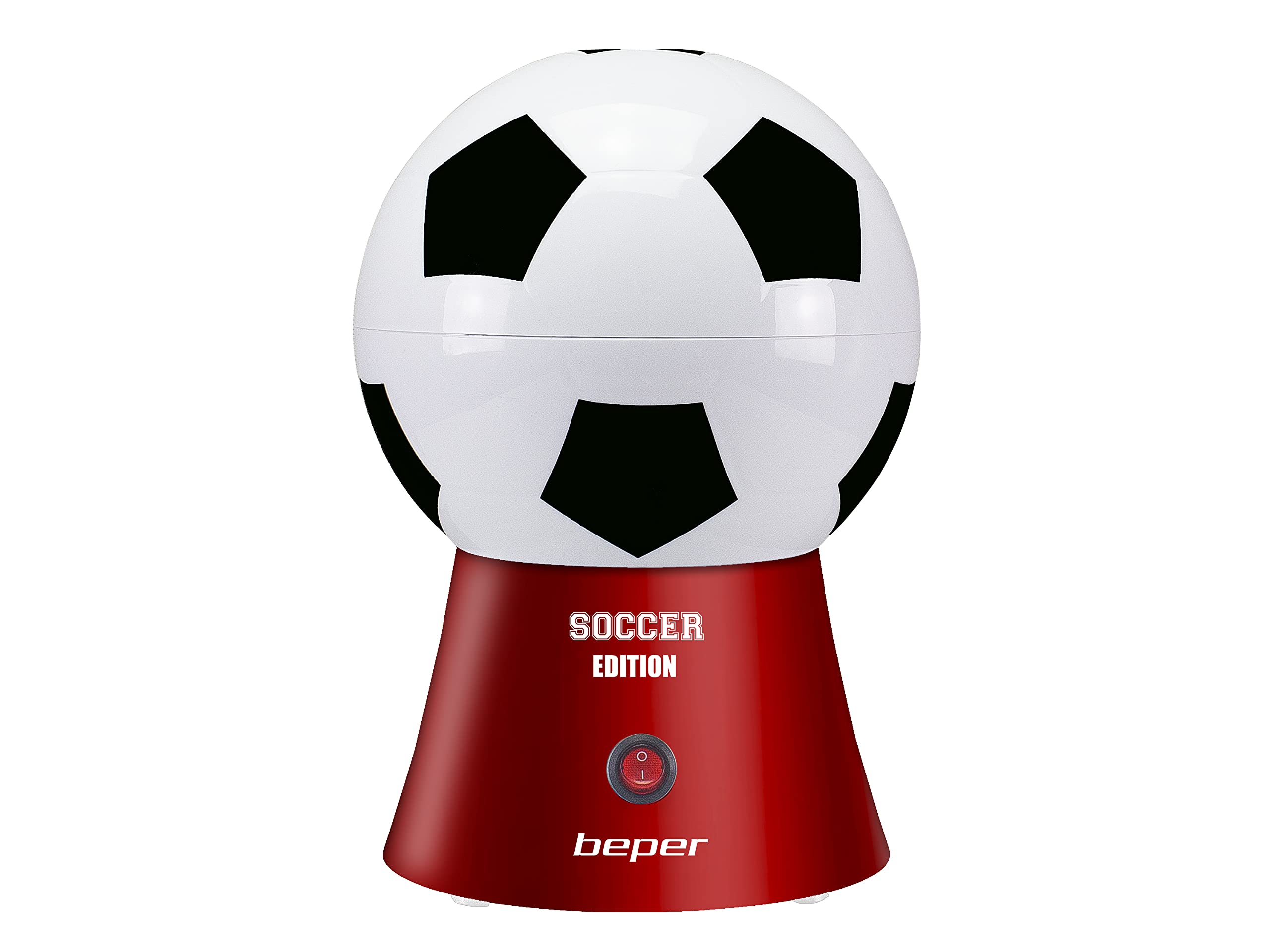 BEPER P101CUD051 Maszyna do popcornu Football Edition - beztłuszczowa maszyna do popcornu w 3 minuty