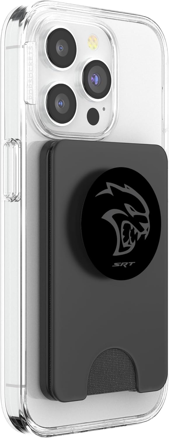 Dodge Hellcat Logo PopSockets PopWallet for MagSafe