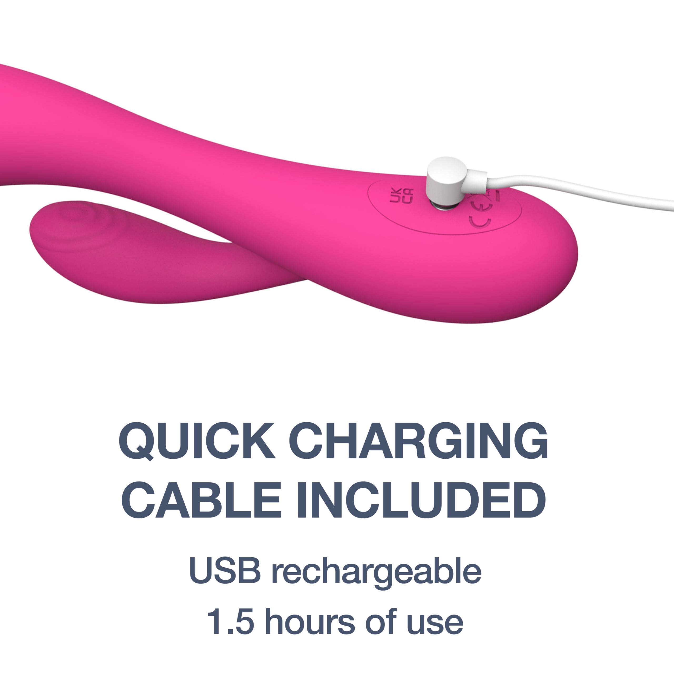 Amazon.com: plusOne Dual Rabbit Vibrator Personal Massager, 10 Vibration  Settings, Body-Safe Silicone, Waterproof, USB Rechargeable, Sex Toy for  Women and Men : Health & Household