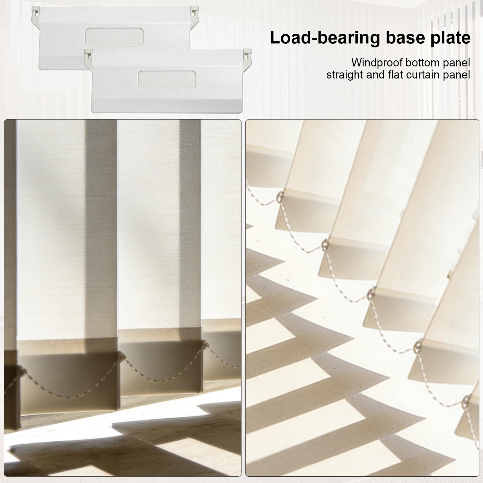 14 Pezzi Tende Verticali a Lamelle Accessori Verticali Ciechi 127 mm | Tende a Lamelle Verticali con Pes per Tende Verticali per Ricambi per Ricambio Lamelle Bianco