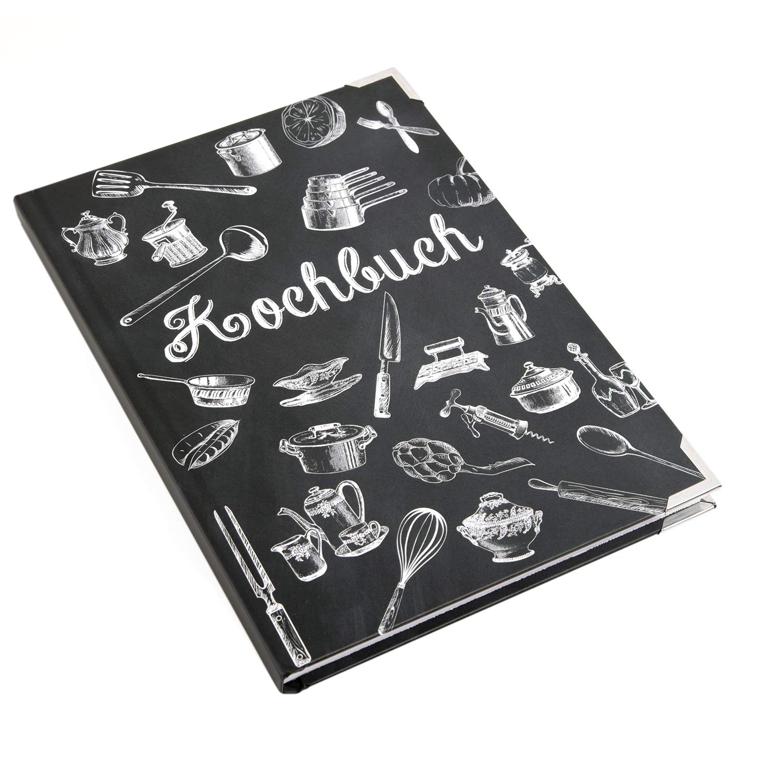 Logbuch-Verlag Set di ricette in formato DIN A4 + A5-3, libri da cucina da scrivere fai da te, set regalo libri come regalo cucina e cuochi amatoriali