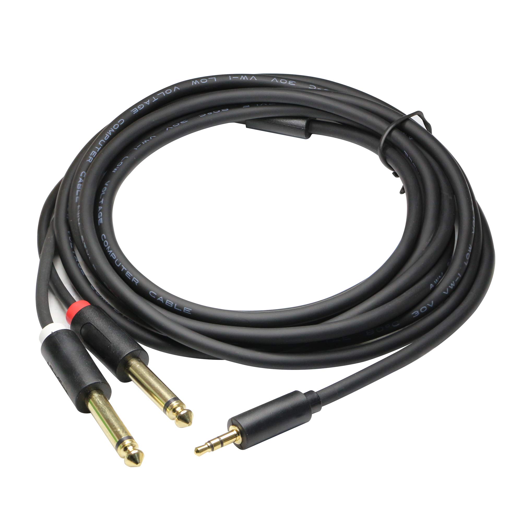 Cavo Insert Audio Cavo Insert 3 Piedi 1/4 TRS Maschio A Doppio TS Maschio - Per Send/return Su Mixer, Colore Nero, Marca Pig-Hog Cavo Jack Stereo - Foto 13