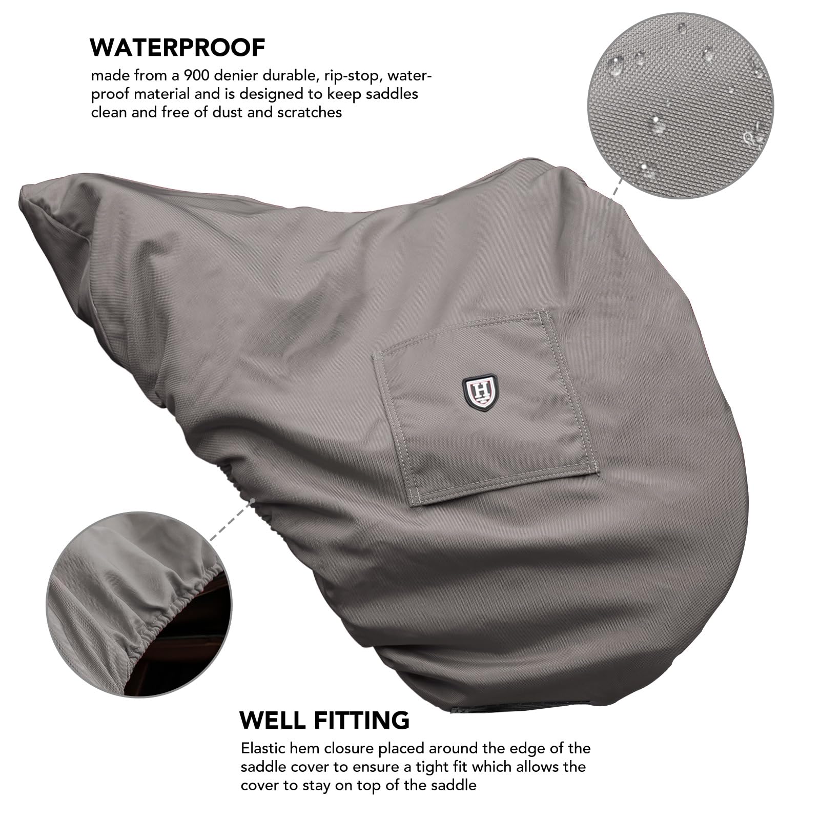 Harrison Howard Housse de selle imperméable et respirante doublée en polaire de qualité supérieure