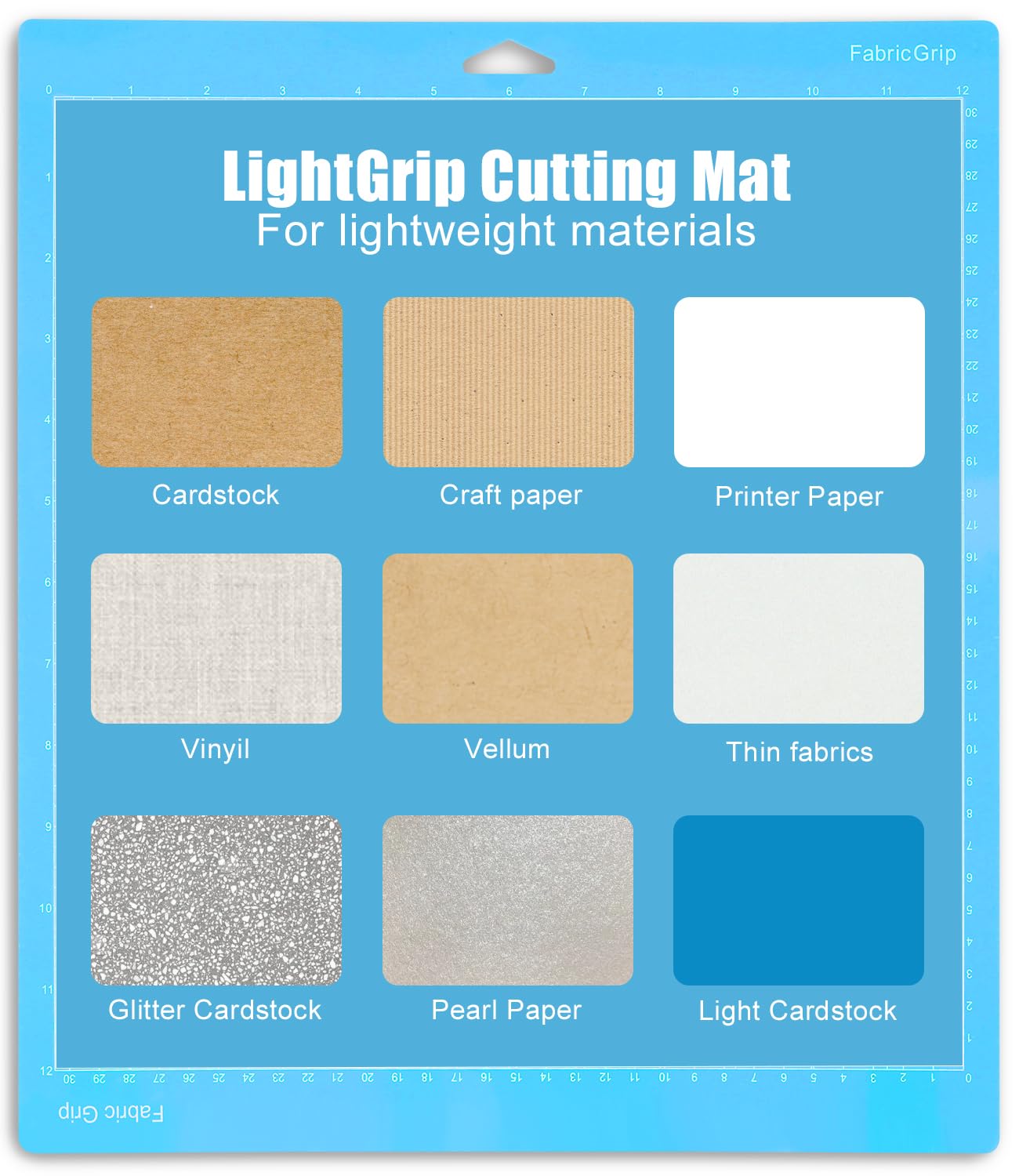 LEAZZLE 3 Piezas 12 x 12 Alfombrilla de Corte para Cricut Maker 3/Explore 3/Air/Air 2, 3 Diferente Adhesivas Tapete de Corte para Cricut, 30,5 x 30,5 CM (StandardGrip/LightGrip/StrongGrip)