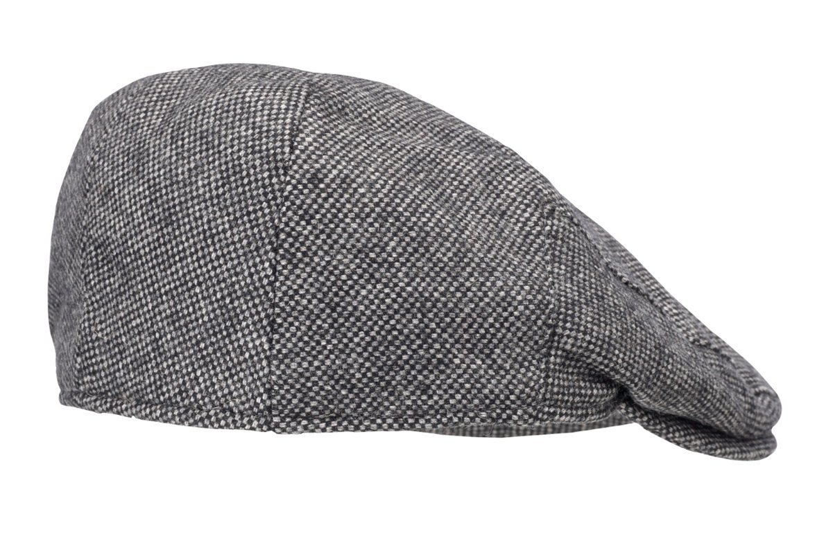 Wolsey Men's Warm Wool Mix Country Flat Cap Hat (S/M) Charcoal