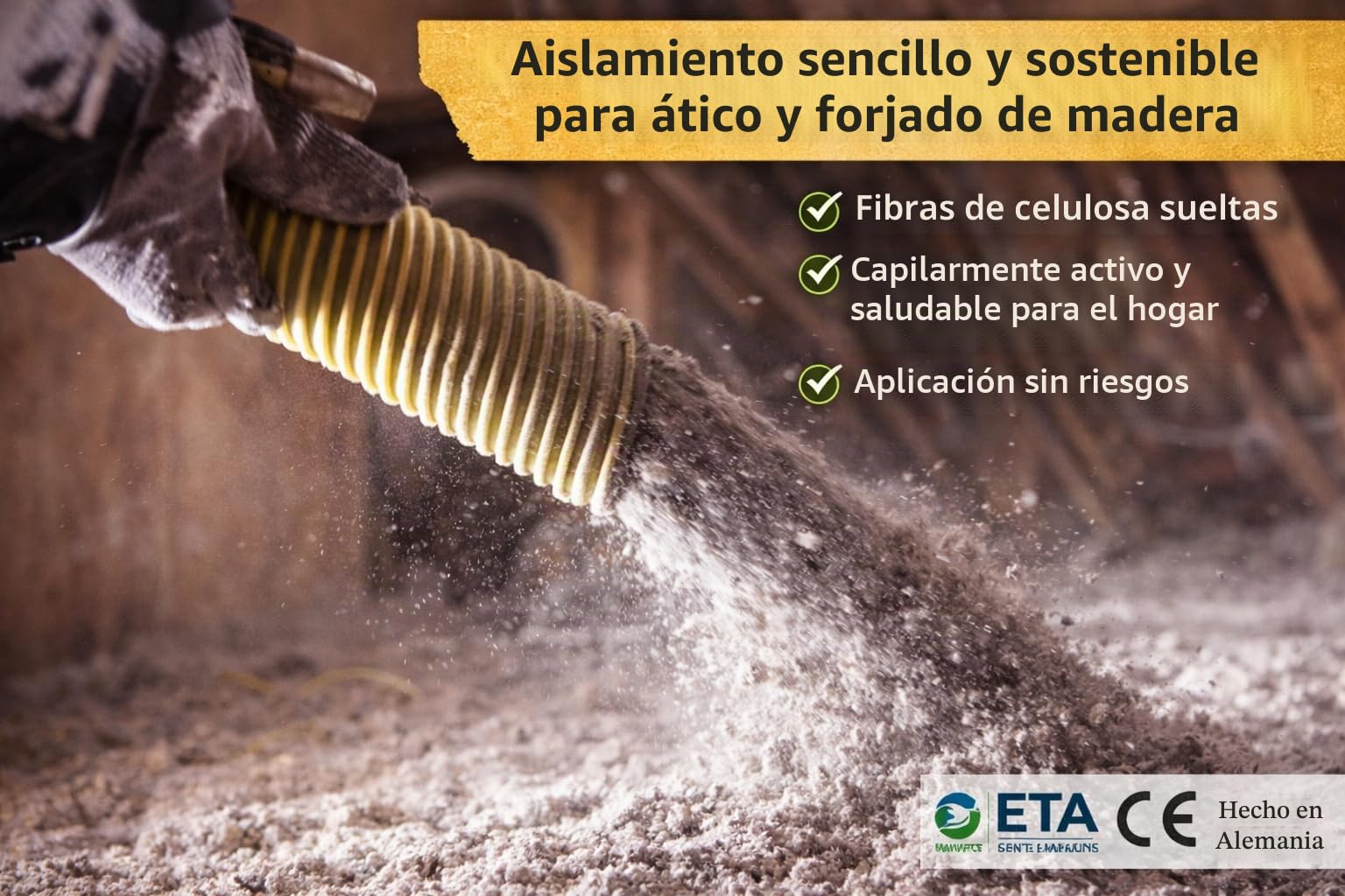 Saco de aislamiento de celulosa (14 kg)