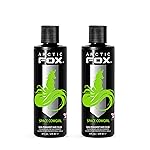 Arctic Fox Semi-Permanent Hair Dye, Vegan & Cruelty-Free, Vibrant Green Hair Color, Ammonia-Free, Peroxide-Free, Conditioning Formula, Space Cowgirl, 8 Fl Oz (Pack of 2)