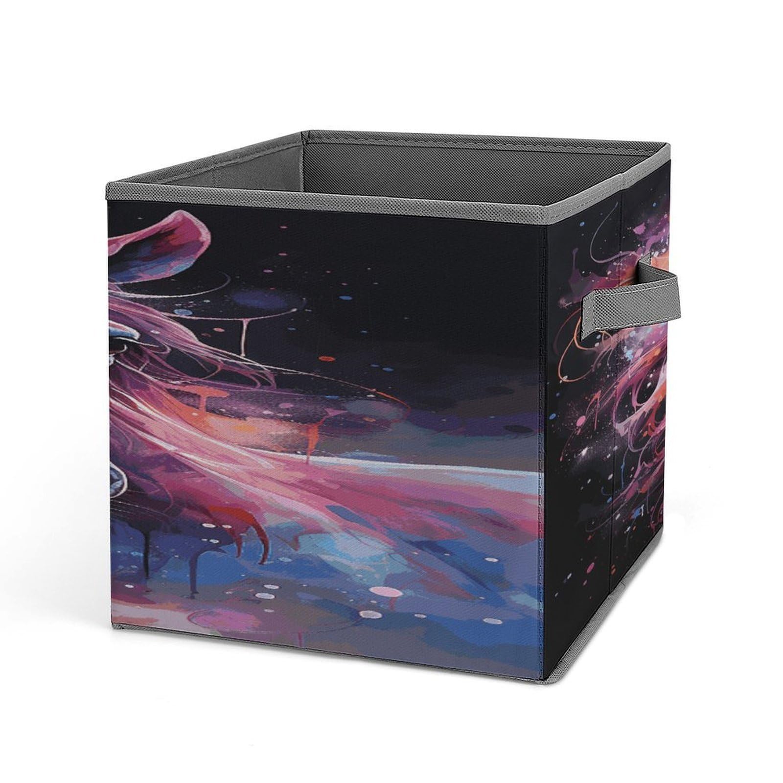 Fodpand Style Dreamy Horse Storage Cubes Foldable Decorative Fabric, Storage Bins Baskets With Handles, Closet Organizers And Storage For Home, Office,Closet, Clothes