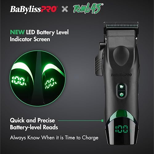 Miniatura 5 de BaBylissPRO x Cortapelos de carga inalámbrica Tomb45 para hombre