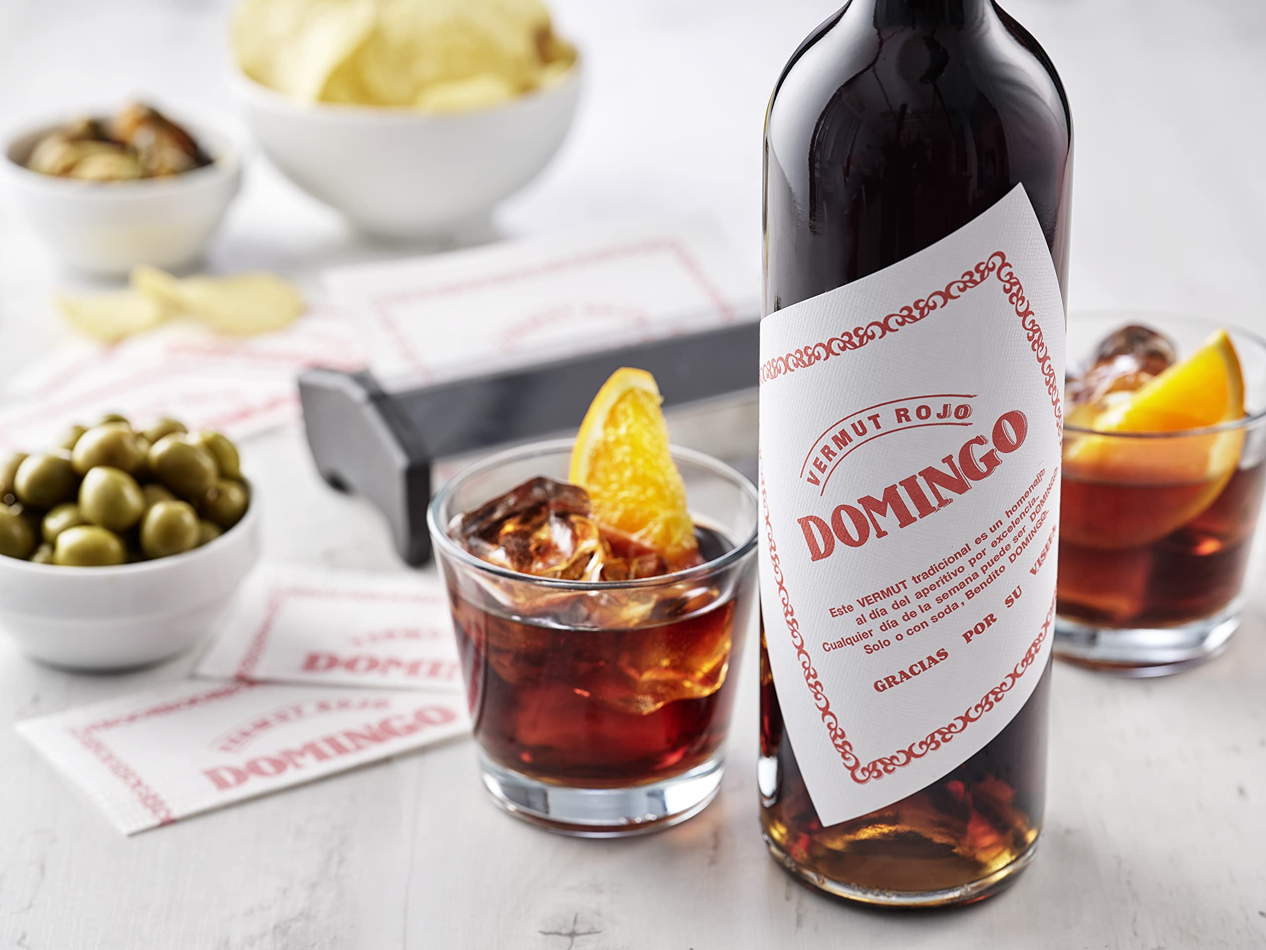 Domingo Vermut Rojo Aperitivo, 750 ml (Paquete de 6)