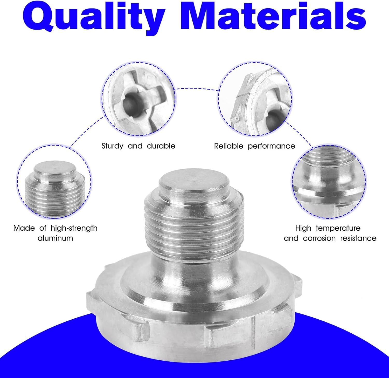 26-36 Power Valve Plug & Gasket for Holley Carburetor Power Valve Block 4150 4500 2300 4160 Replacment Holley Power Valve Plug and Gasket - 2 Pack