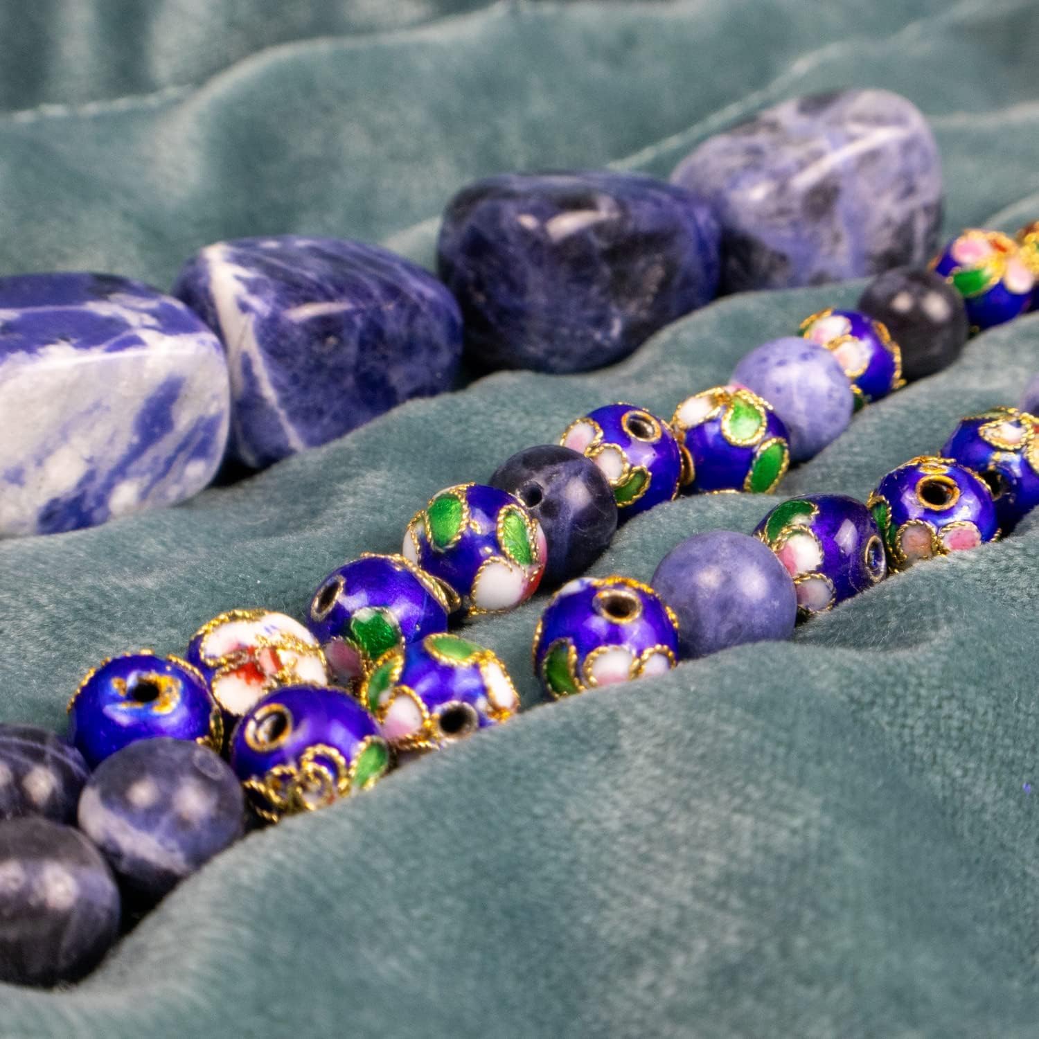 Expo International 6 Packs of Cloisonne 30 Red Multi Jewelry Beads