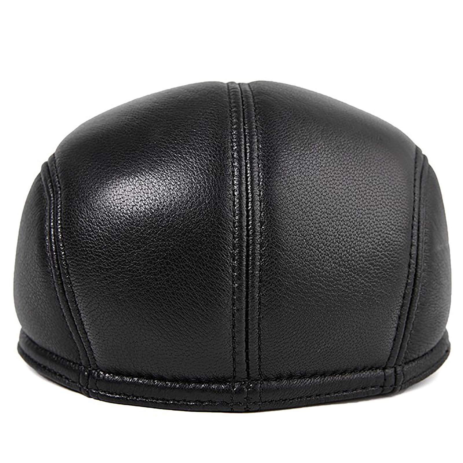 G&F Pelle Berretto Pelle Pecora Ivy cap Uomini Strillone Cappellino Gatsby Cappello Piatto