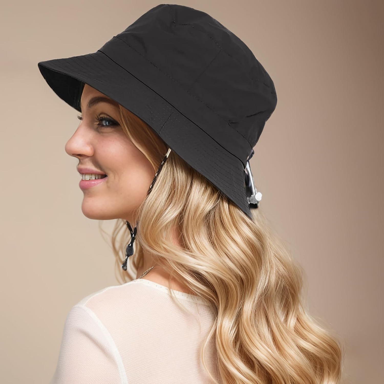 Waterproof Bucket Rain Hat for Men Women, Outdoor Fishing Hat Foldable UV Protection Sun Hat Quick Dry Summer Beach Fishing - Image 6