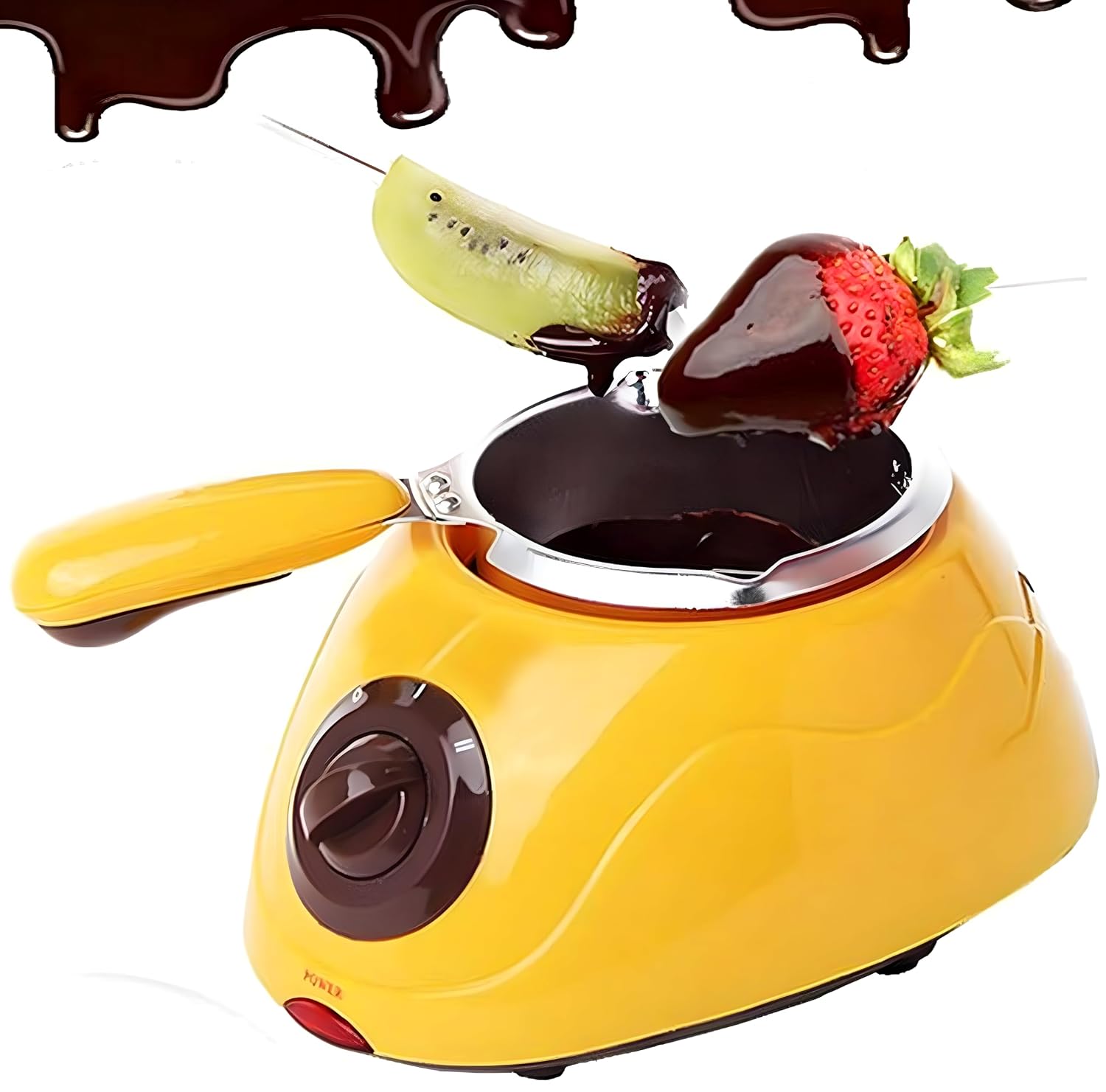 “Electric Chocolate Melting Pot – Convenient Fondue Maker for Home Bakers and Dessert Enthusiasts – Perfect for Melting, Tempering, and Warmer for Chocolate”
