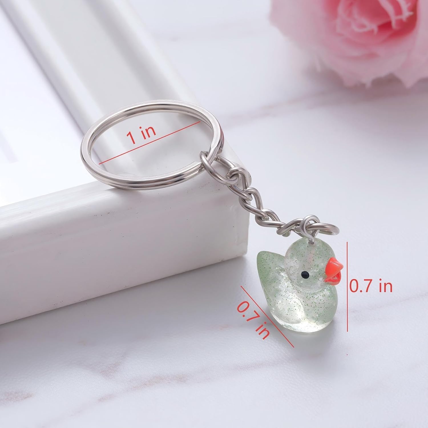 Lucky Duck Keychain – Good Luck Gift for New Job, Women, Friends – Inspirational Positive Keyring, Thinking of You Gift - Image 5