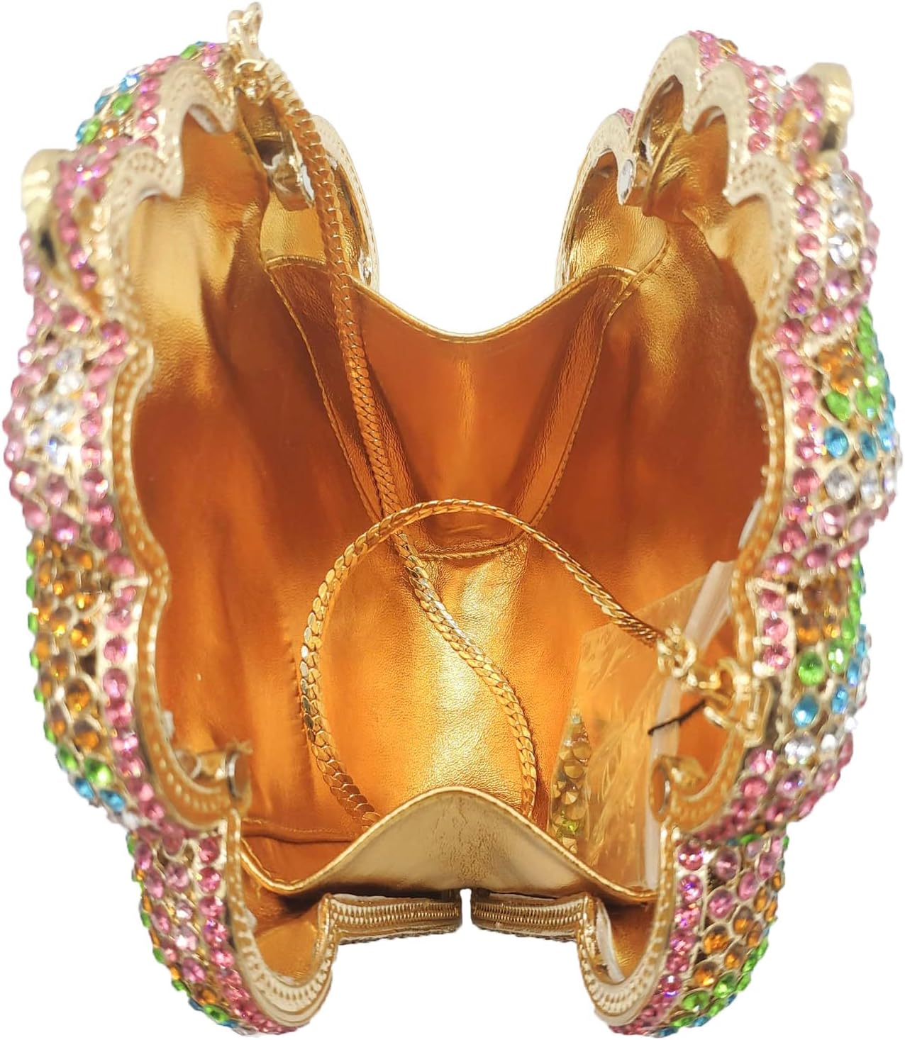 Mini Icecream Rhinestone Clutch Purses for Women Formal,Novelty Wedding Handbags,Crystal Evening Clutch Bag for Party